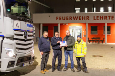 Otto Müller Recycling GmbH unterstützt Lehrter Feuerwehr mit großzügiger Spende